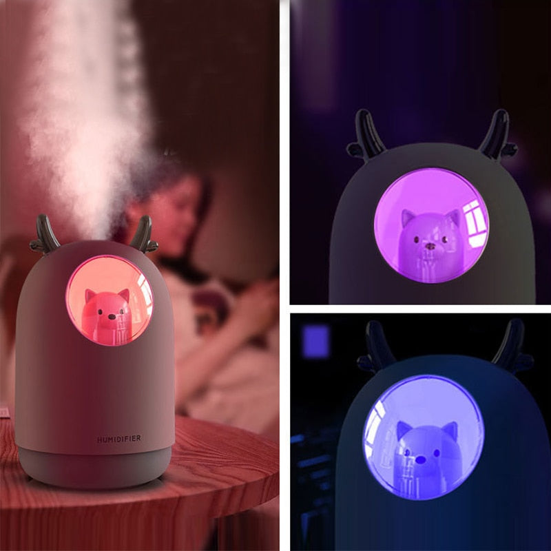 Ultrasonic humidifier with LED night light for the nursery – AirBear Mini