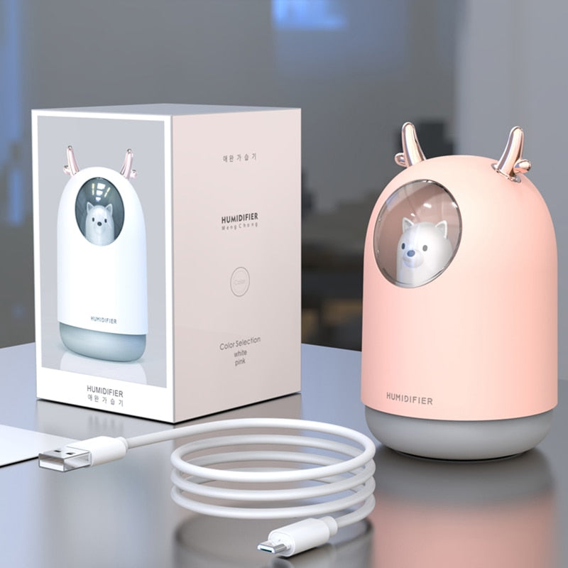 Ultrasonic humidifier with LED night light for the nursery – AirBear Mini