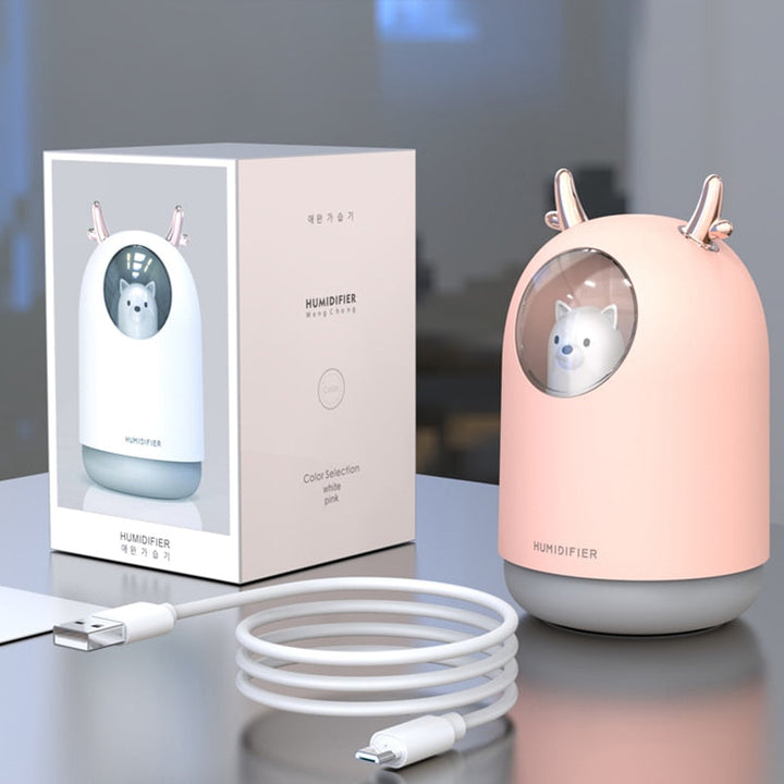 Ultrasonic humidifier with LED night light for the nursery – AirBear Mini