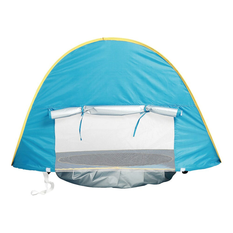 UV-protective beach tent with integrated baby paddling pool – Shadowsplash
