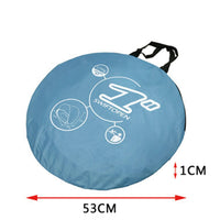 UV-protective beach tent with integrated baby paddling pool – Shadowsplash