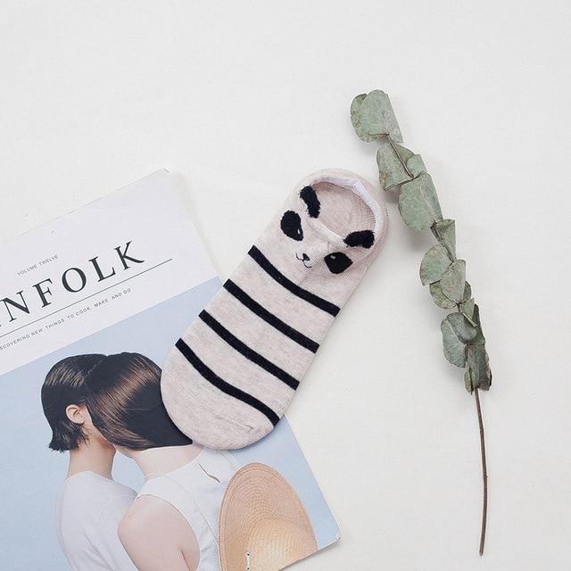 Cute Trainer Socks with Animal Ears