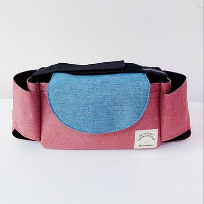 Practical pram bag with adjustable compartments – nappy organiser