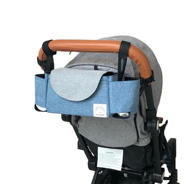 Practical pram bag with adjustable compartments – nappy organiser