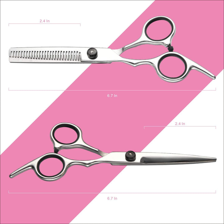 Professional Hair Cutting & Thinning Scissors Set-Black-State of Style