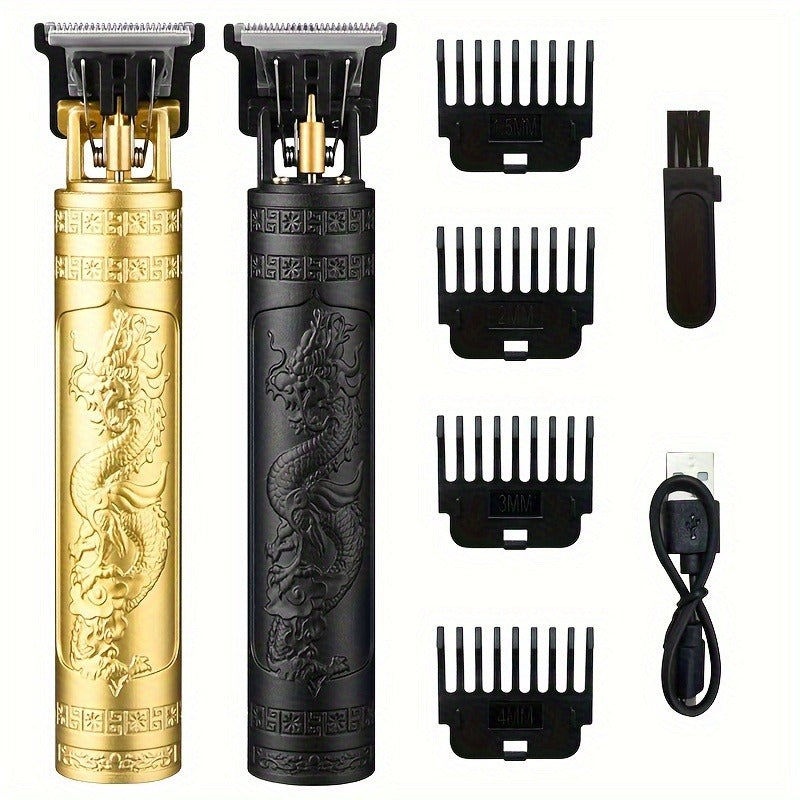 PROFESSIONAL RECHARGEABLE CLIPPER – VINTAGE STYLE FOR PRECISE TRIMMING-Gold-State of Style