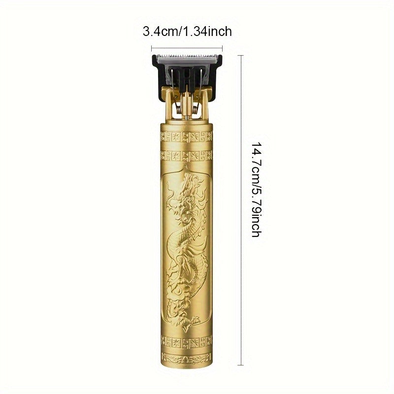 PROFESSIONAL RECHARGEABLE CLIPPER – VINTAGE STYLE FOR PRECISE TRIMMING-Gold-State of Style