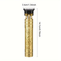 PROFESSIONAL RECHARGEABLE CLIPPER – VINTAGE STYLE FOR PRECISE TRIMMING-Gold-State of Style