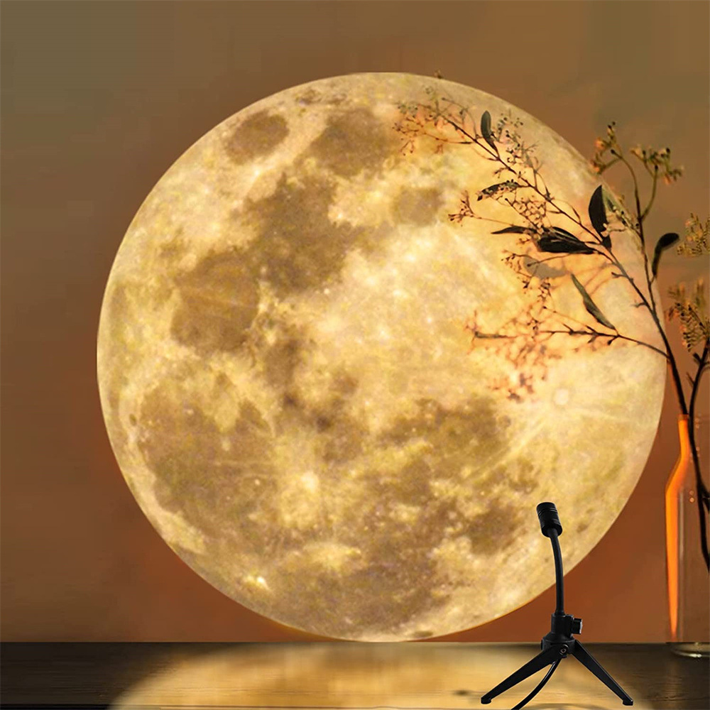 Projector lamp Earth and Moon - CelestiaGlow-Moon-State of Style