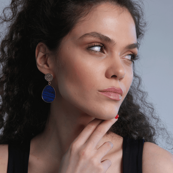 Protective Earrings - Celestial Lapis-Lapis Lazuli-State of Style