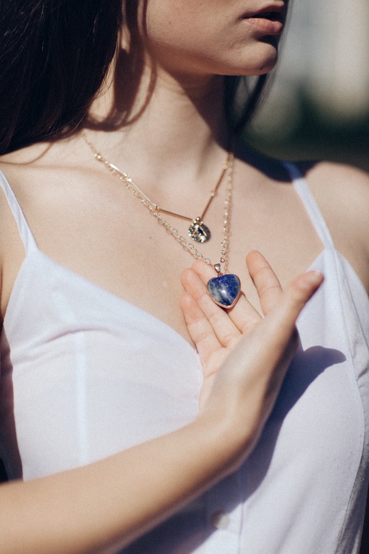 Protective Lapis Necklace - Althea-State of Style