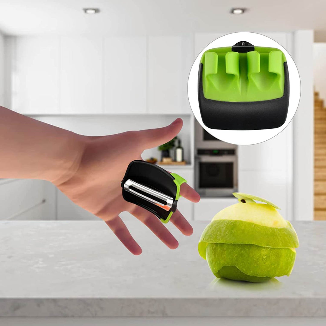 Protective Vegetable Peeler – FingerGuard-Green-State of Style