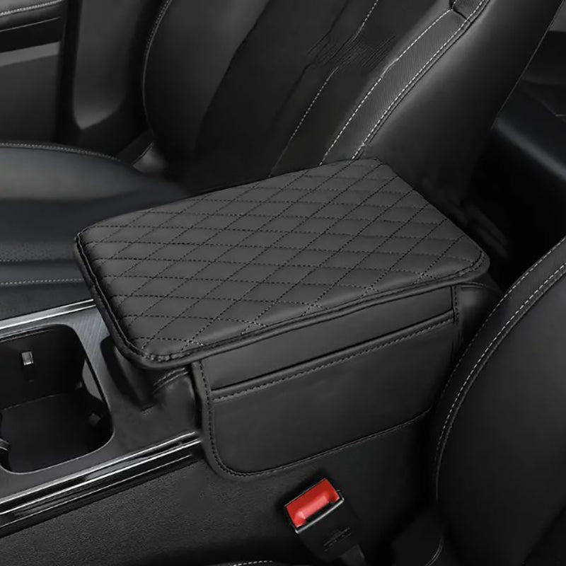 PU Leather Car Armrest Mat-Black-State of Style