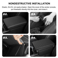 PU Leather Car Armrest Mat-Black-State of Style