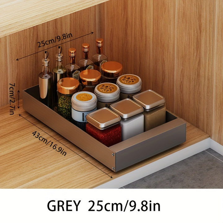 Pull-Out Kitchen Cabinet Organizer - Lina-Black-9.84 inches-State of Style