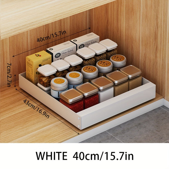 Pull-Out Kitchen Cabinet Organizer - Lina-Black-9.84 inches-State of Style