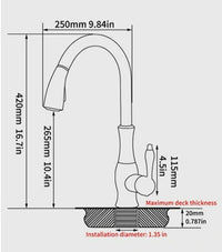 Pull-Out Kitchen Tap - FlexFlow-Brushed Steel-State of Style
