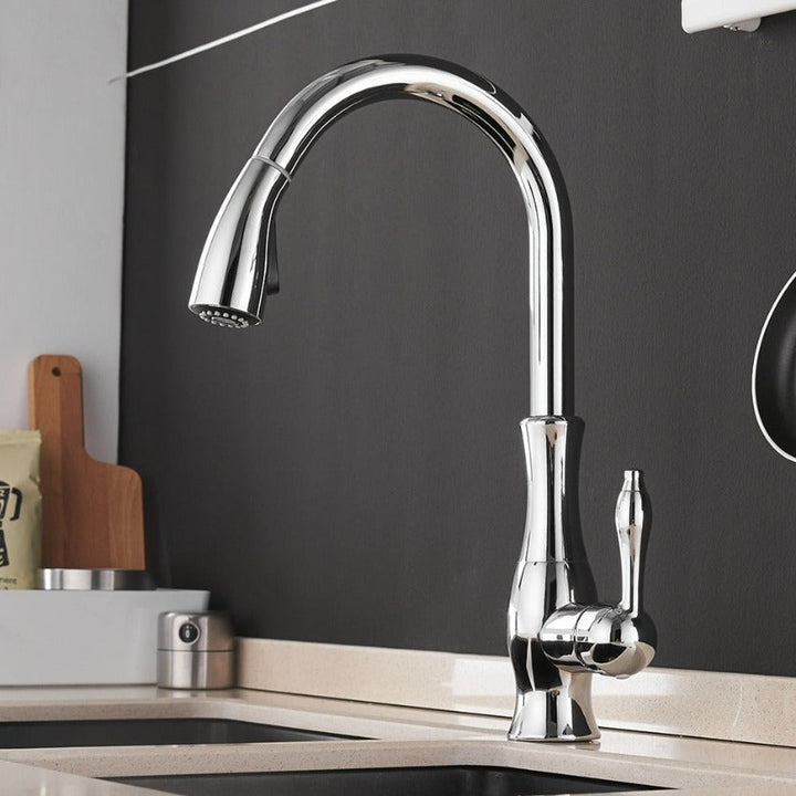 Pull-Out Kitchen Tap - FlexFlow-Chromium-State of Style