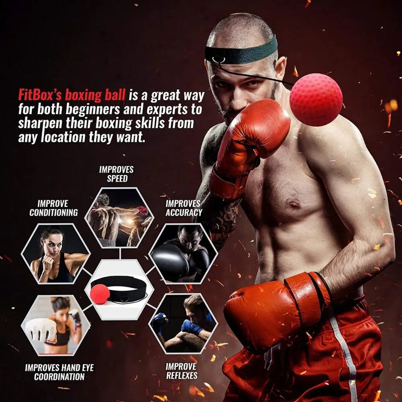 PunchPro Reflex Ball for Boxing Training-Black (Light Weight)-State of Style