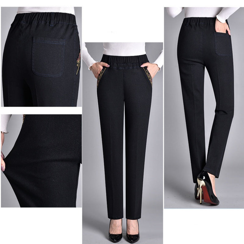 Push-up Jeans - Ella with warm inner lining and perfect fit!-Light blue (without lining)-XL-State of Style