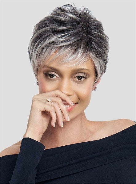 Quick Clip-in Hair Extensions for Short Hair – Zuri-Gray-State of Style