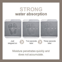 Quick-Dry, Ultra-Absorbent Bath Mat - AquaComfort-40*60 cm-Oval-Blue-State of Style