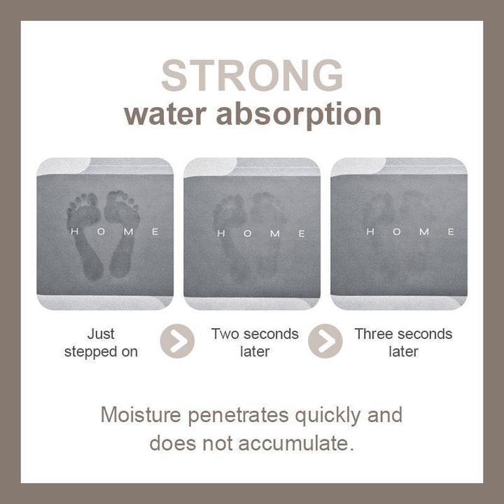 Quick-Dry, Ultra-Absorbent Bath Mat - AquaComfort-40*60 cm-Oval-Blue-State of Style
