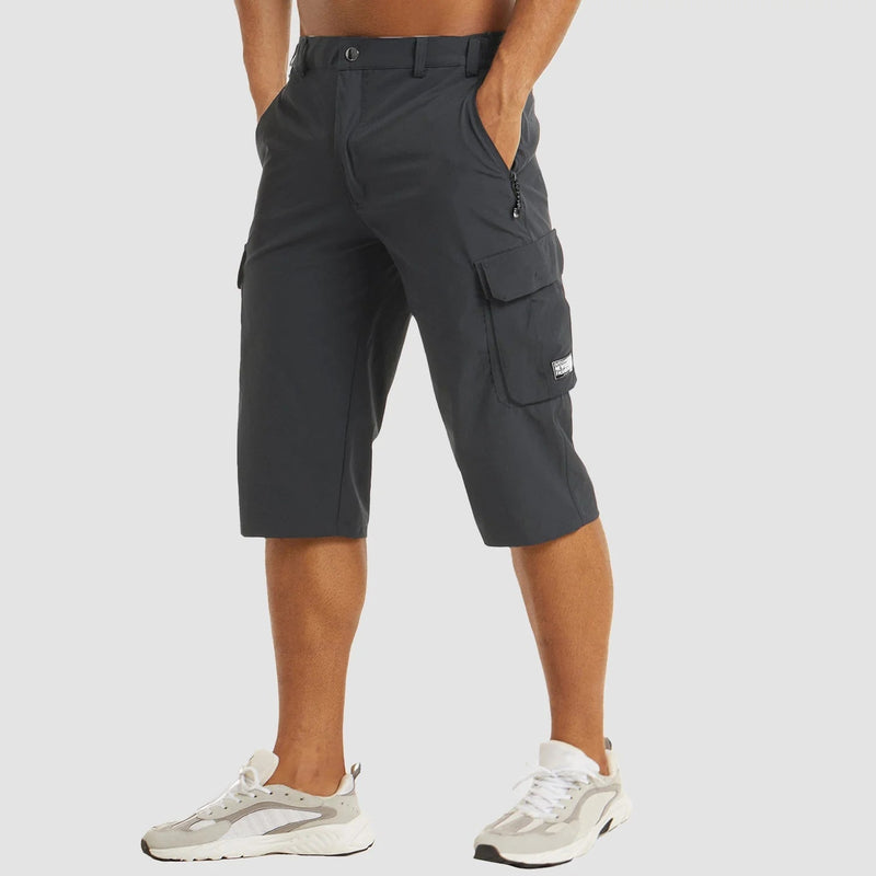 Quick-Drying Cargo Shorts for Men – Rowan-Dark blue-S-State of Style