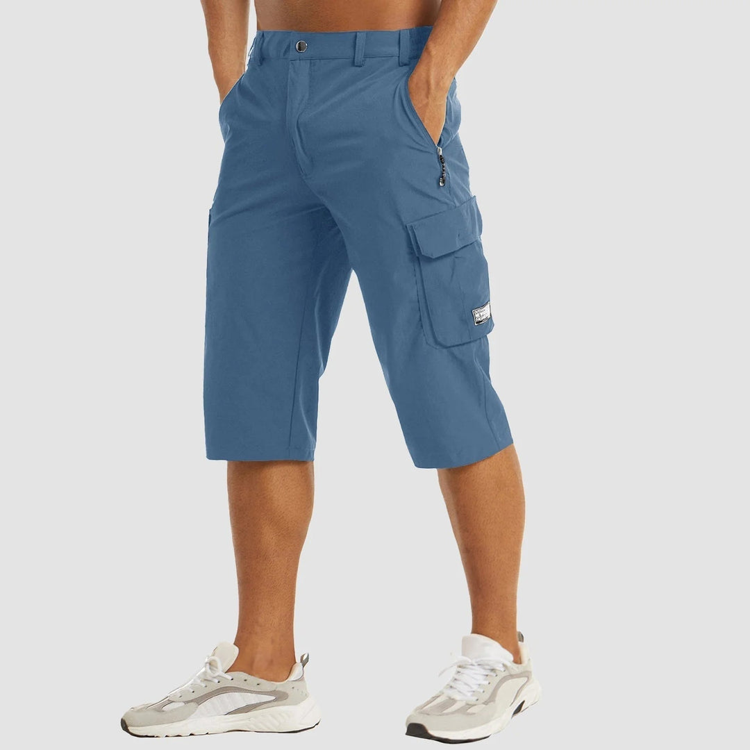 Quick-Drying Cargo Shorts for Men – Rowan-Dark blue-S-State of Style