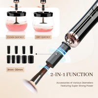 Quick Drying Electric Makeup Brush Cleaner – Clean & Ready to Use Immediately!-Black-State of Style