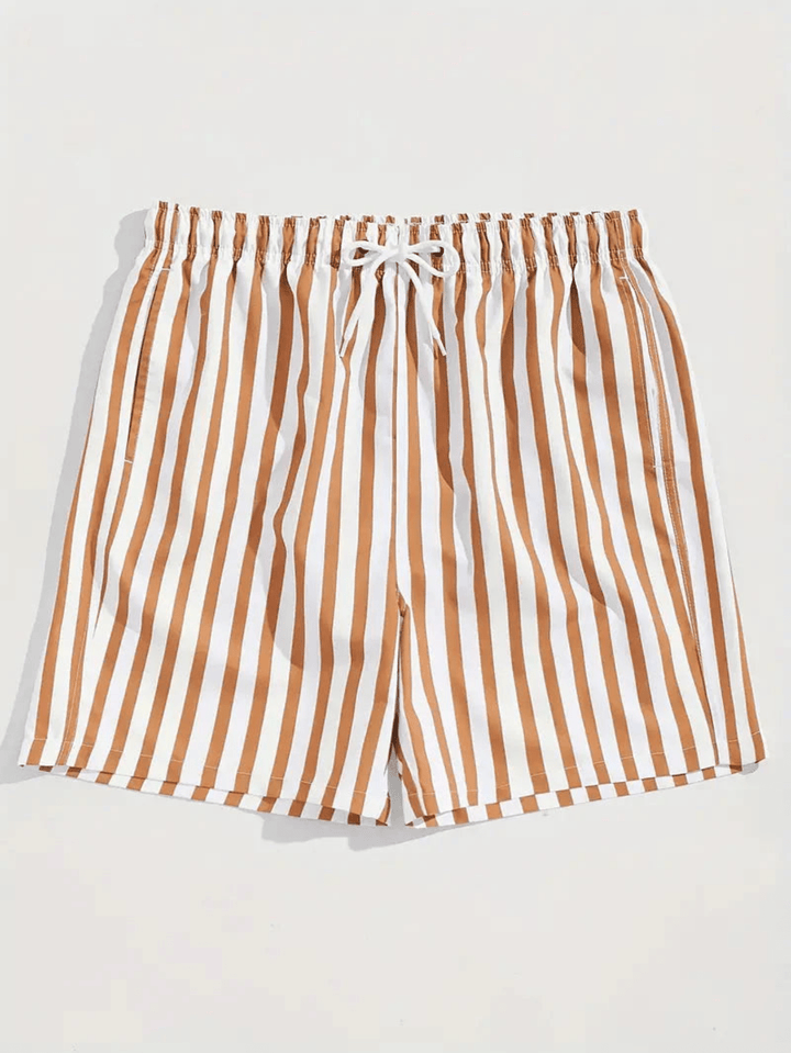 Quick-drying men's swim shorts with a comfortable fit – Luca-Earthy Yellow-S-State of Style
