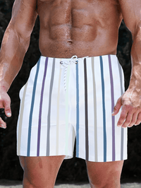 Quick-drying men's swim shorts with a comfortable fit – Luca-Gray-S-State of Style