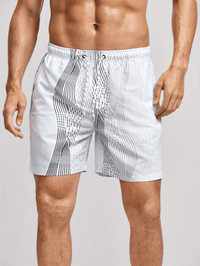 Quick-drying men's swim shorts with a comfortable fit – Luca-White-S-State of Style