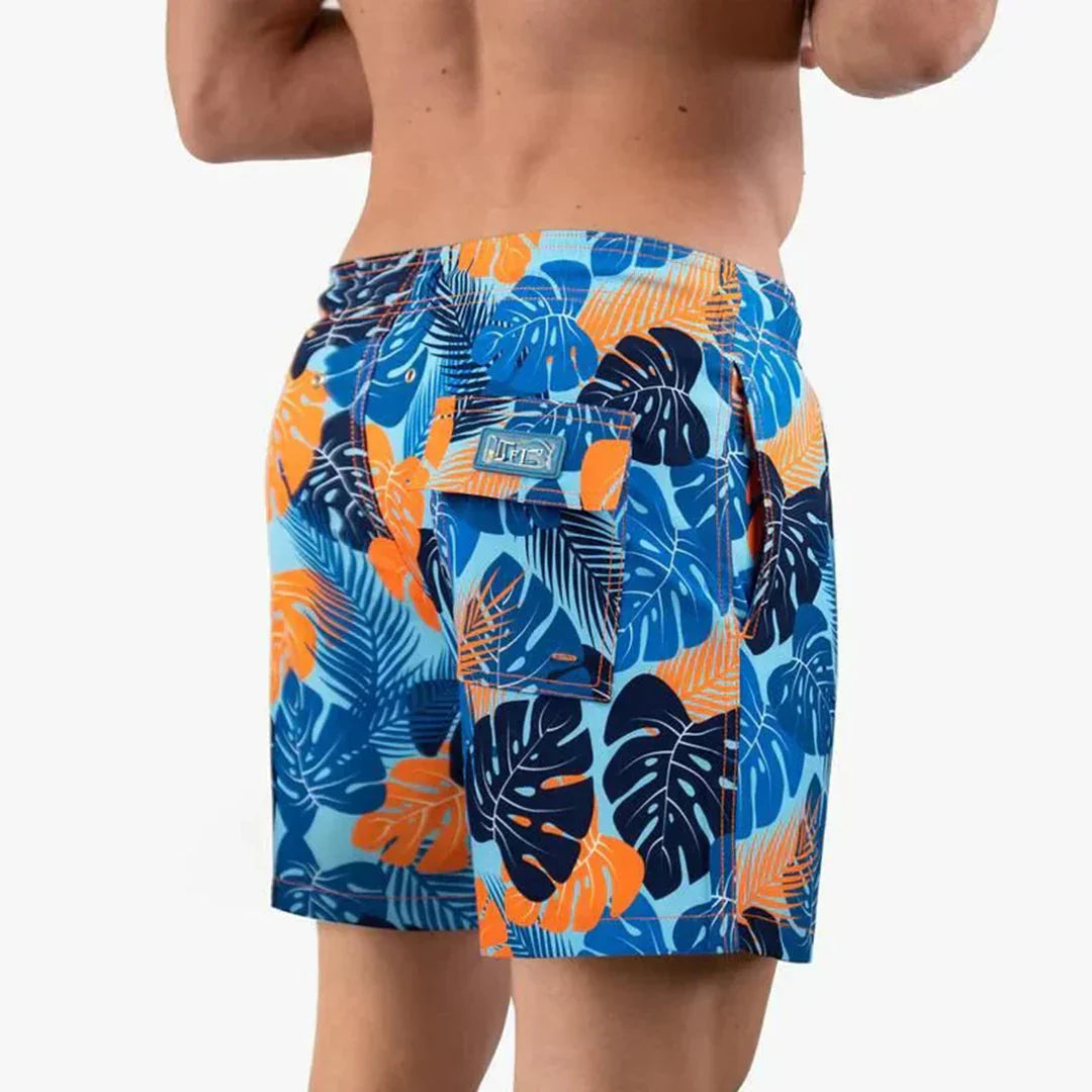 Quick-Drying Men's Swim Shorts with Modern Fit – Dario-Red-S-State of Style