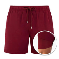 Quick-Drying Men's Swim Shorts with Modern Fit – Dario-Red-S-State of Style