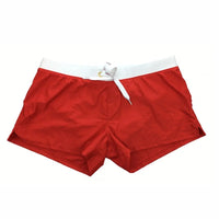 Quick-drying men's swim shorts with pockets – Leano-Red-S-State of Style