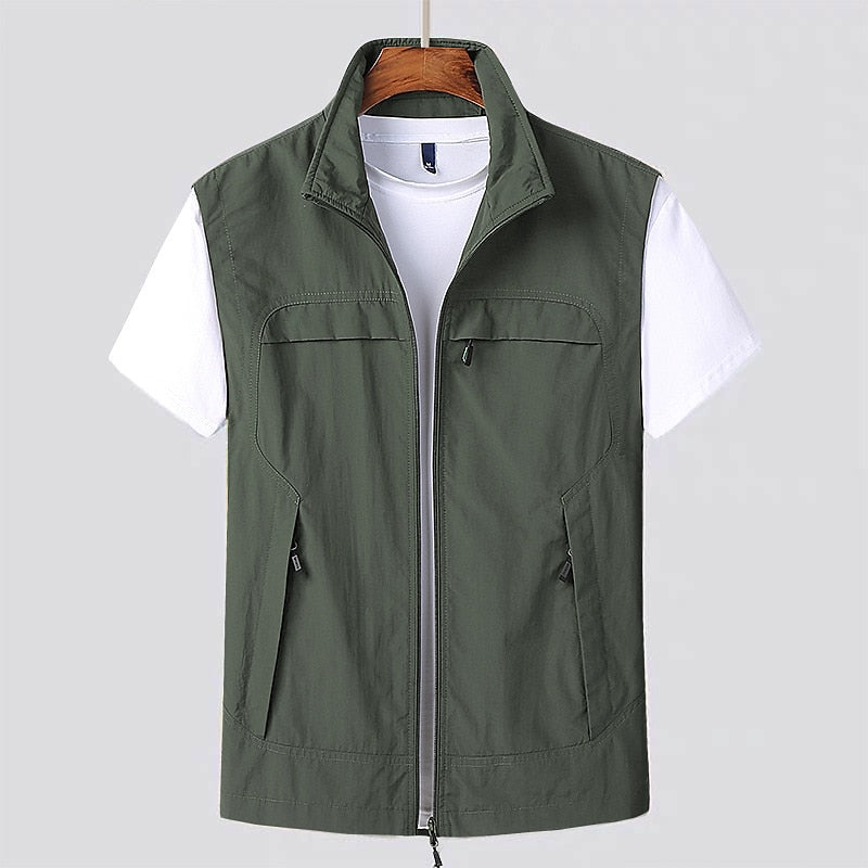 Quick-drying men's vest for outdoor adventures – Arvid-Army green-S-State of Style