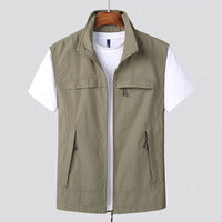 Quick-drying men's vest for outdoor adventures – Arvid-Khaki-S-State of Style