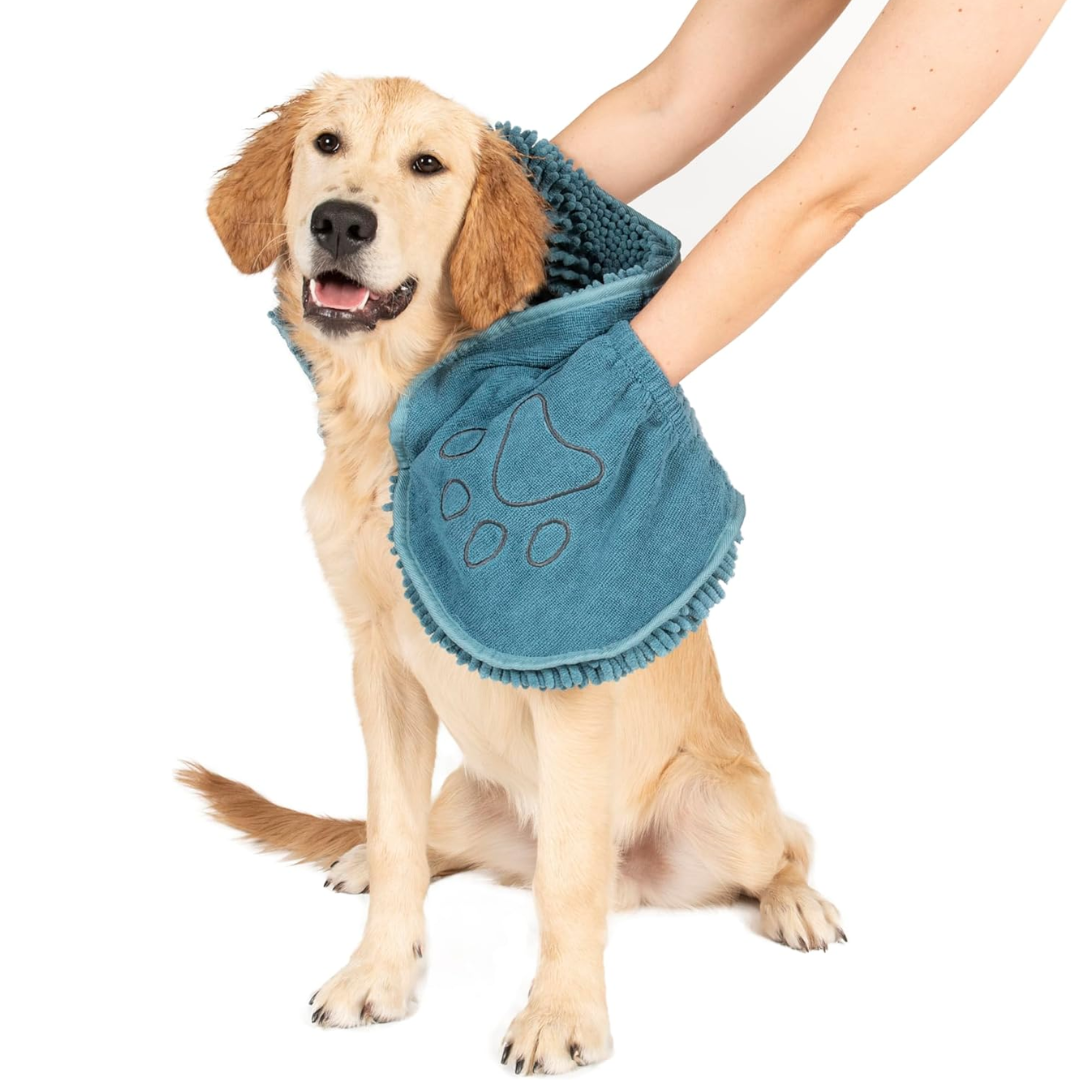 Quick-Drying Microfiber Dog Towel - Super Absorbent & Soft-Blue-State of Style
