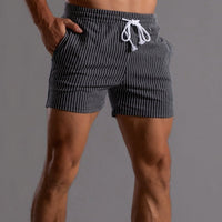 Quick-drying & Stylish Men's Swim Shorts made from Ripstop Polyester – Niko-Gray-XS-State of Style