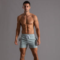Quick-drying & Stylish Men's Swim Shorts made from Ripstop Polyester – Niko-Green-XS-State of Style