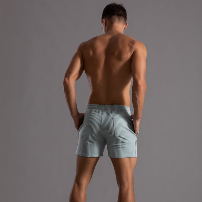 Quick-drying & Stylish Men's Swim Shorts made from Ripstop Polyester – Niko-Green-XS-State of Style