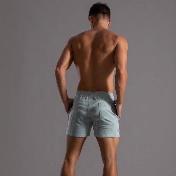 Quick-drying & Stylish Men's Swim Shorts made from Ripstop Polyester – Niko-Green-XS-State of Style