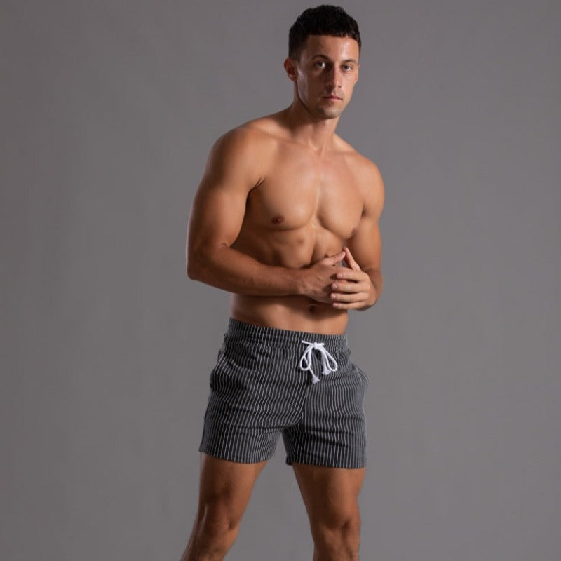 Quick-drying & Stylish Men's Swim Shorts made from Ripstop Polyester – Niko-Green-XS-State of Style
