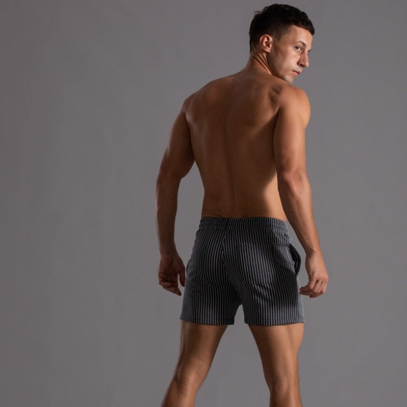 Quick-drying & Stylish Men's Swim Shorts made from Ripstop Polyester – Niko-Green-XS-State of Style
