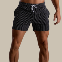 Quick-drying & Stylish Men's Swim Shorts made from Ripstop Polyester – Niko-Green-XS-State of Style