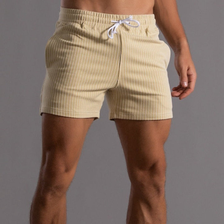 Quick-drying & Stylish Men's Swim Shorts made from Ripstop Polyester – Niko-Yellow-XS-State of Style
