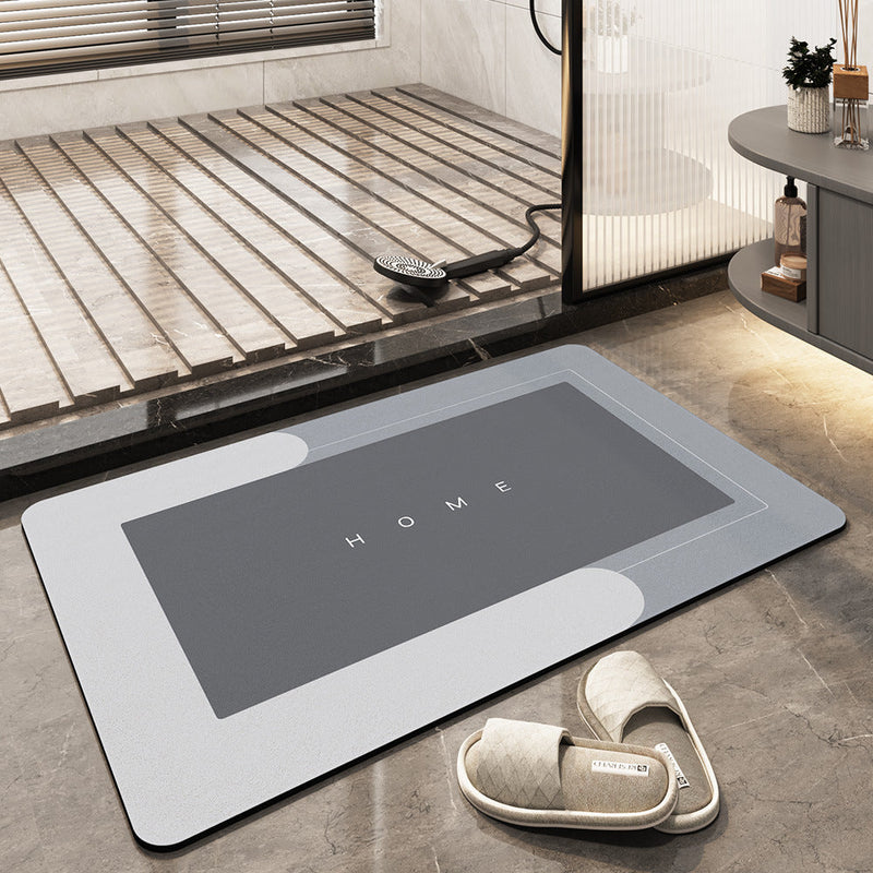 Quick-drying, Super Absorbent Bath Mat - AquaComfort-Light grey-Rectangle-40 x 80 cm-State of Style