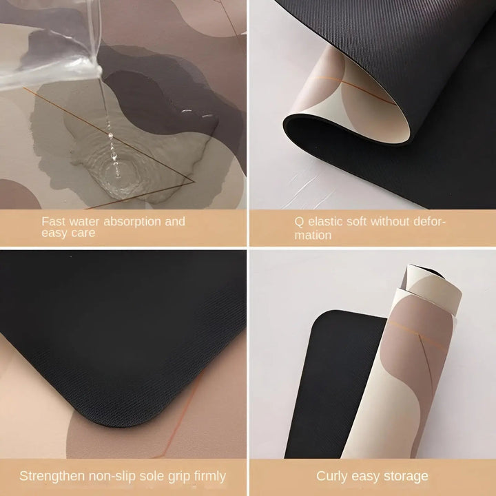 Quick-Drying Super Absorbent Non-Slip Kitchen Mat - SplashEase-Blocked-40 x 60 cm-State of Style