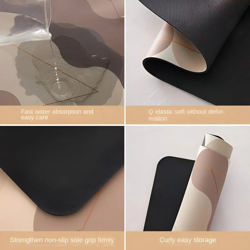 Quick-Drying Super Absorbent Non-Slip Kitchen Mat - SplashEase-Blocked-40 x 60 cm-State of Style